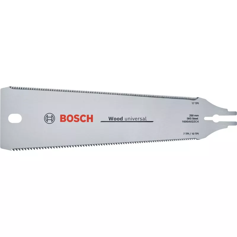Bosch Professional Ryoba Japanische Sägeblatt 250 mm, doppelseitig, SK5-Stahl 1600A02ZB9