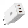 EFB Elektronik 65W GaN Wandladegerät 2x USB-C + USB-A PD3.0 QC3.0 Weiß G651A2CE