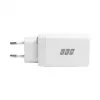 EFB Elektronik 65W GaN Wandladegerät 2x USB-C + USB-A PD3.0 QC3.0 Weiß G651A2CE