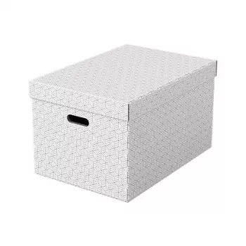 Esselte Aufbewahrungsbox Home L, 3er-Set, Weiß, 628286