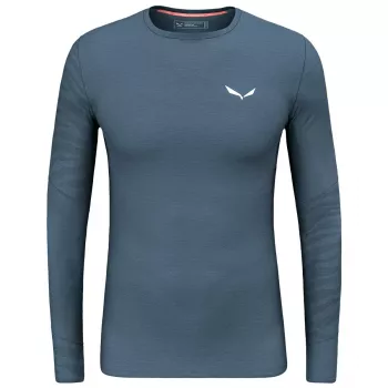 Salewa Cristallo Warm Amr L/S Tee Herren Merino Baselayer - Dark Denim, Größe M