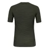 Salewa Cristallo Warm Amr T-Shirt Dunkeloliv L