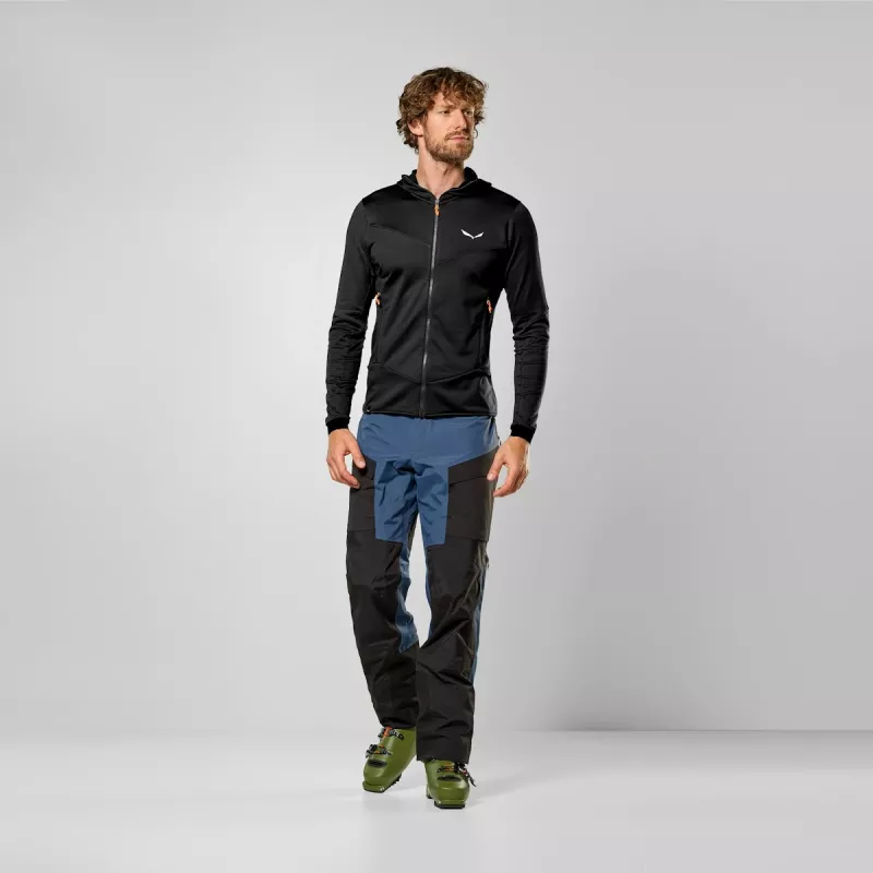 Salewa Sella Crevasse HD Herren-Fleecejacke - Black Out / XL