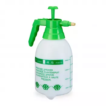 Relaxdays Pumpdruck-Sprühgerät, 2 L, Weiß/Grün (10030042)