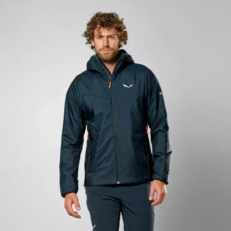 Salewa Puez Catinaccio 2 TirolWool Responsive Kapuzenjacke Herren Navy Blazer Größe L