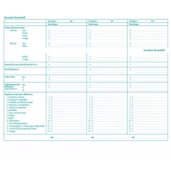 BOI Sturzanalyse-/Protokollformulare, 50 Blatt (9206-00389)