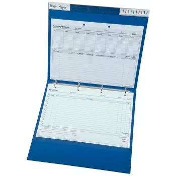 BOI Dokutech Solid Ringbuch A4 Blau, 2 Ringe, 30 mm Ringdurchmesser, 50 mm Rückenbreite 9108-01824