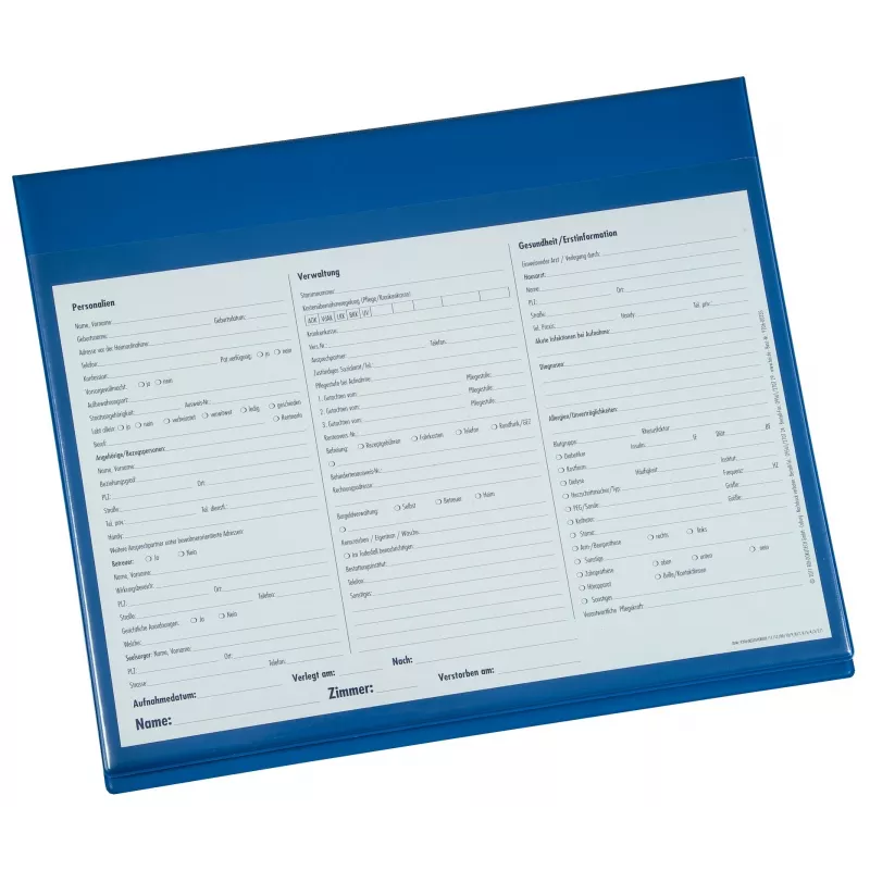 BOI Dokutech Solid Ringbuch A4 Blau, 2 Ringe, 30 mm Ringdurchmesser, 50 mm Rückenbreite 9108-01824