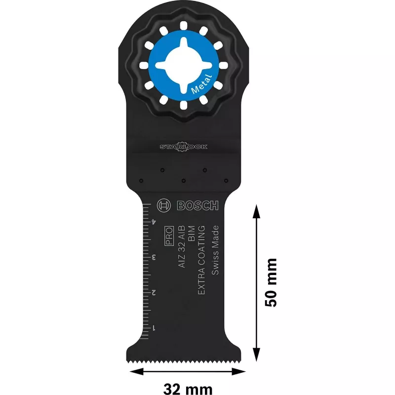 Bosch Professional Starlock AIZ 32 AIB Tauchsägeblatt, 32 x 50 mm, Bi-Metal 2608669077