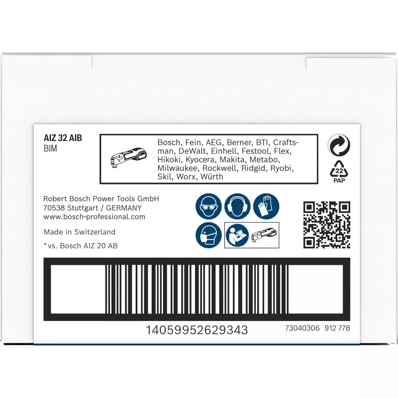 Bosch Professional Starlock AIZ 32 AIB Tauchsägeblatt, 32 x 50 mm, Bi-Metal 2608669077