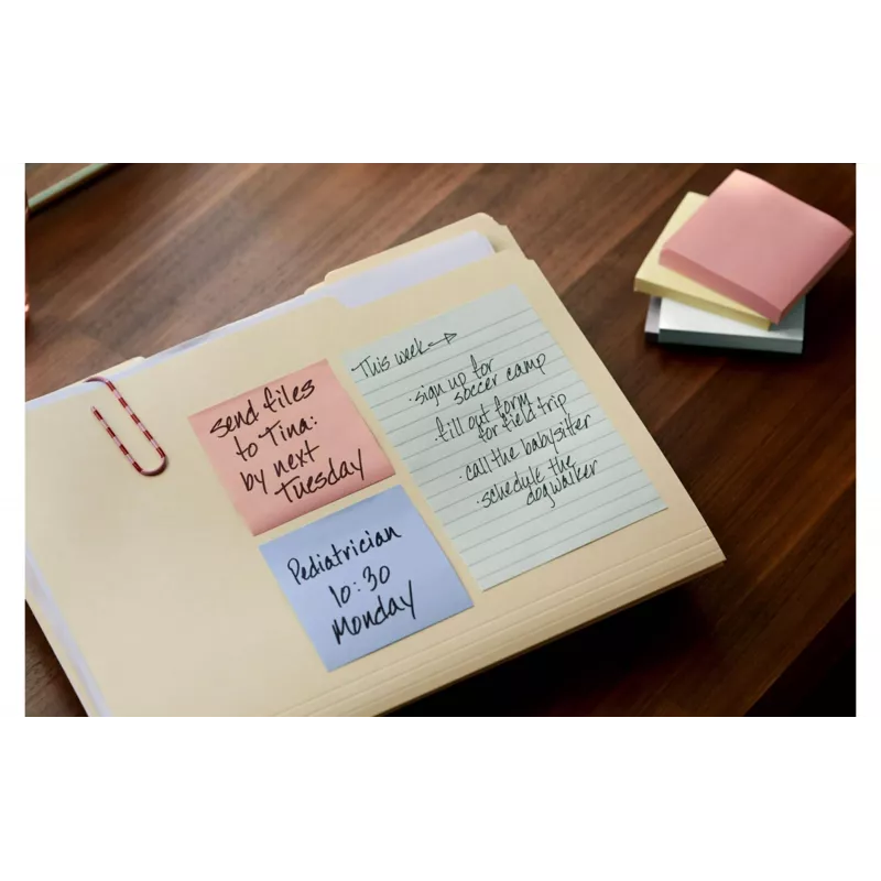 3M Post-it Recycling Notes 655-1RPT-N, 127 x 76 mm, lila, 100 Blatt, 100% Recyclingpapier