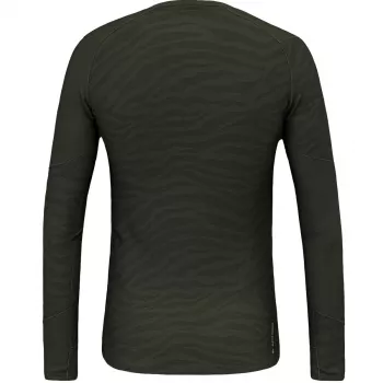 Salewa Cristallo Warm Langarmshirt - Dark Olive