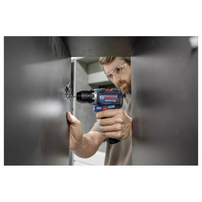 Bosch Professional 12 V 2 Ah bürstenloser Akku-Kombibohrschrauber mit 2 Akkus und Ladegerät 0615A500CF