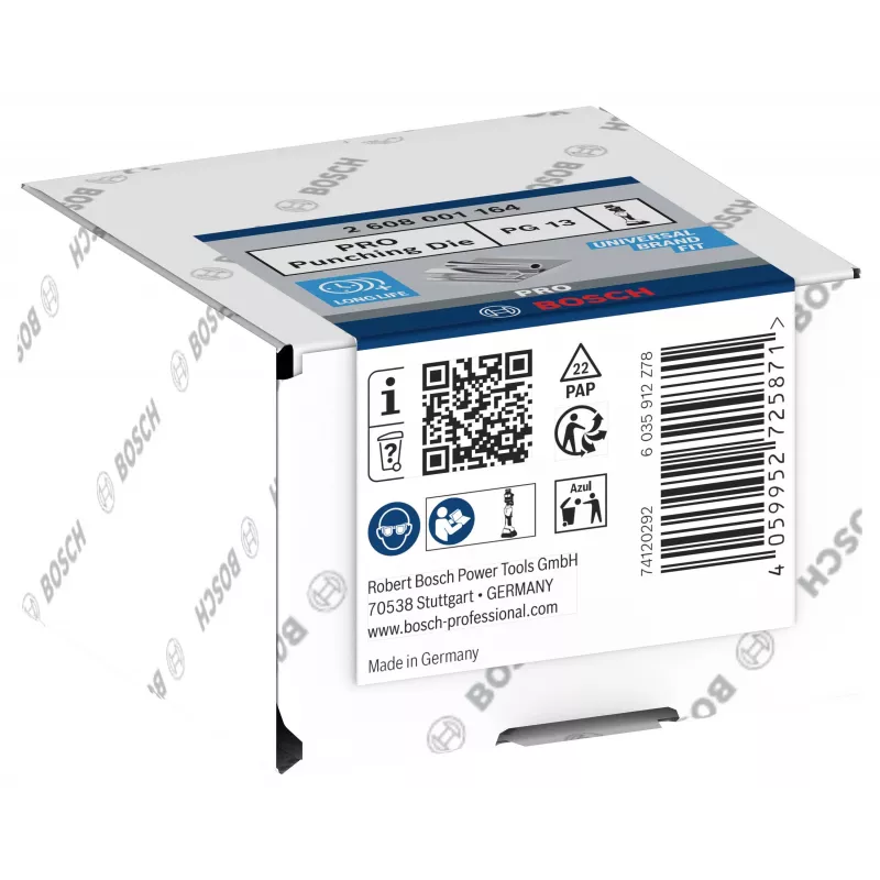 Bosch 2608001164 Crimpeinsatz-Set für Rohrkabelschuhe und Verbinder, 95 mm², Sechskantprofil