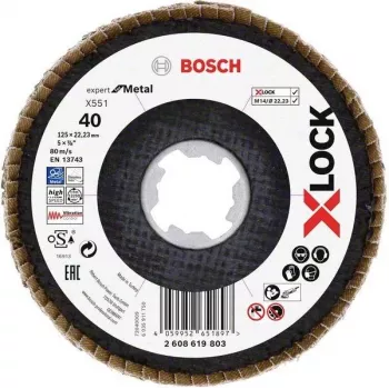 Bosch Expert for Inox X-LOCK Trennscheibe, 125 x 1,0 mm, Edelstahl, 1 Stück 2608619803