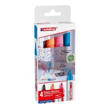 edding 95 Glasboard-Marker sortierte Farben 1-5 mm 4 Stück (4-95-4-2)