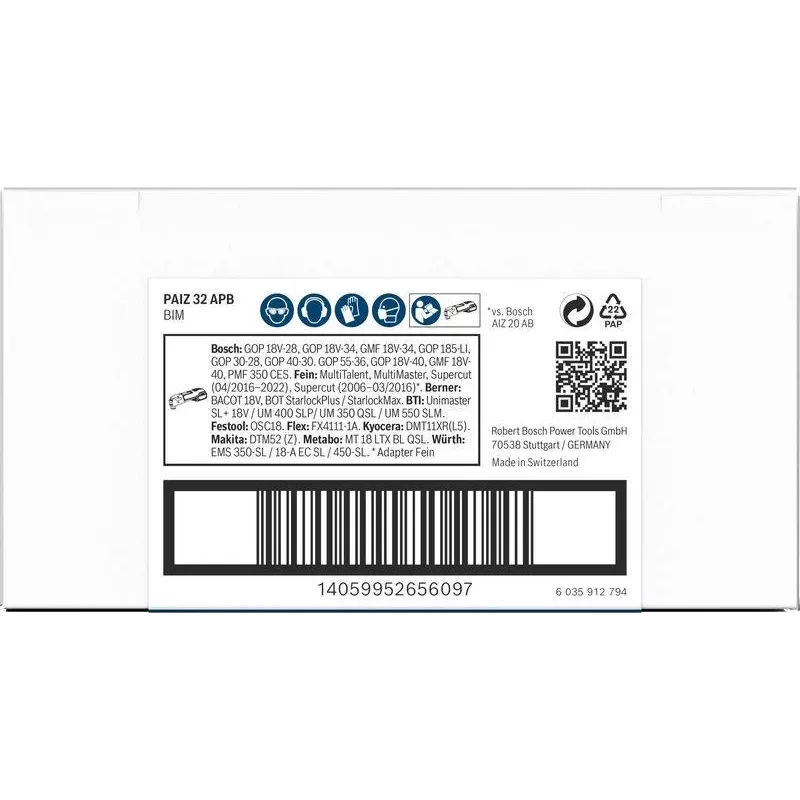 Bosch PRO PAIZ 32 APB Tauchsägeblatt 32x60 mm StarlockPlus Bi-Metall 2608669130