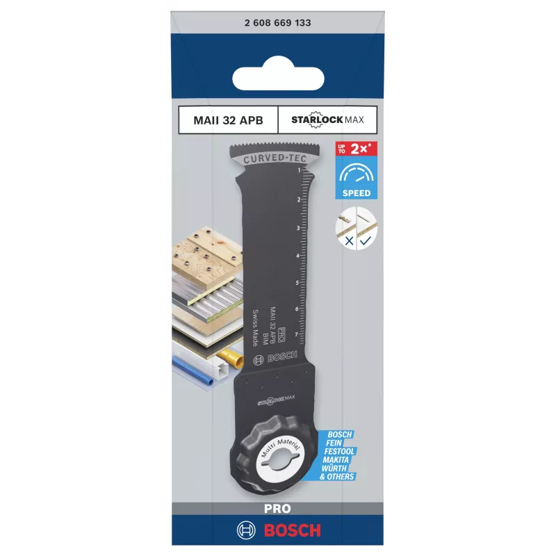 Bosch Bimetall Multimesser 32 mm StarlockPlus Tauchsägeblatt 2608669133