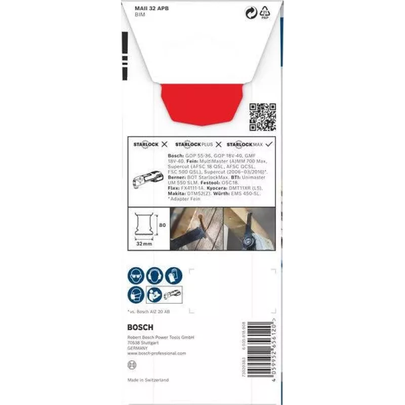 Bosch Bimetall Multimesser 32 mm StarlockPlus Tauchsägeblatt 2608669133