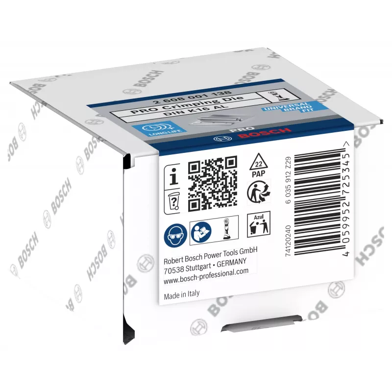Bosch 2608001138 Crimpeinsatz für Rohrkabelschuhe und Verbinder, 50 mm²