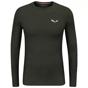 Salewa Cristallo Warm Langarmshirt - Dark Olive