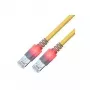 ZVK GMBH Easylan DualBoot LED Patchkabel RJ45 S/FTP Cat.6 (Class E), mit saCon Stecker, LSOH, Gelb, 25 m CS1OYCDCD0250