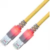 ZVK GMBH Easylan DualBoot LED Patchkabel RJ45 S/FTP Cat.6 (Class E), mit saCon Stecker, LSOH, Gelb, 25 m CS1OYCDCD0250