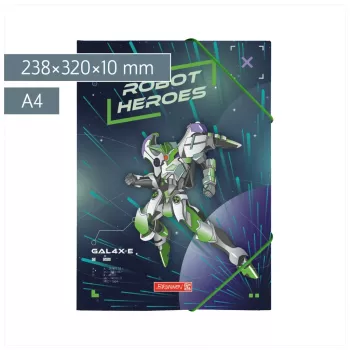 BRUNNEN Sammelmappe ROBOT HEROES DIN A4 Dunkelblau Mint 1041604421