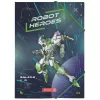 BRUNNEN Sammelmappe ROBOT HEROES DIN A4 Dunkelblau Mint 1041604421