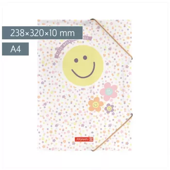 BRUNNEN Happy Hippie A4 Dokumentenmappe Gelb, Orange, Violett 1041604422