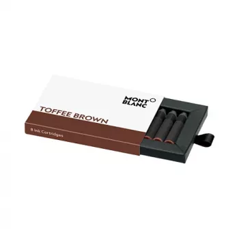 Montblanc Toffee Brown Tintenpatronen für Füllfederhalter, 8er-Pack (105189)