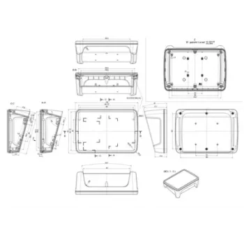 Bopla BoPad BOP 7.0 P-9016-SET Display-Gehäuse 215 x 150 x 75,7 mm ABS Weiß RAL 9016 35107076.HMT1