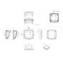 Bopla BoPad BOP 1212 P-9016-SET Display-Gehäuse 122 x 118 x 57,60 mm ABS Weiß (RAL 9016) 35112076.HMT1