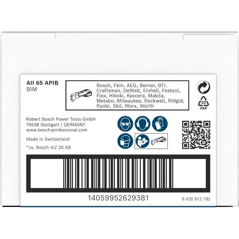 Bosch PRO AII 65 APIB Tauchsägeblatt 65x40mm für Holz und Metall, StarlockPlus/Max 2608669081
