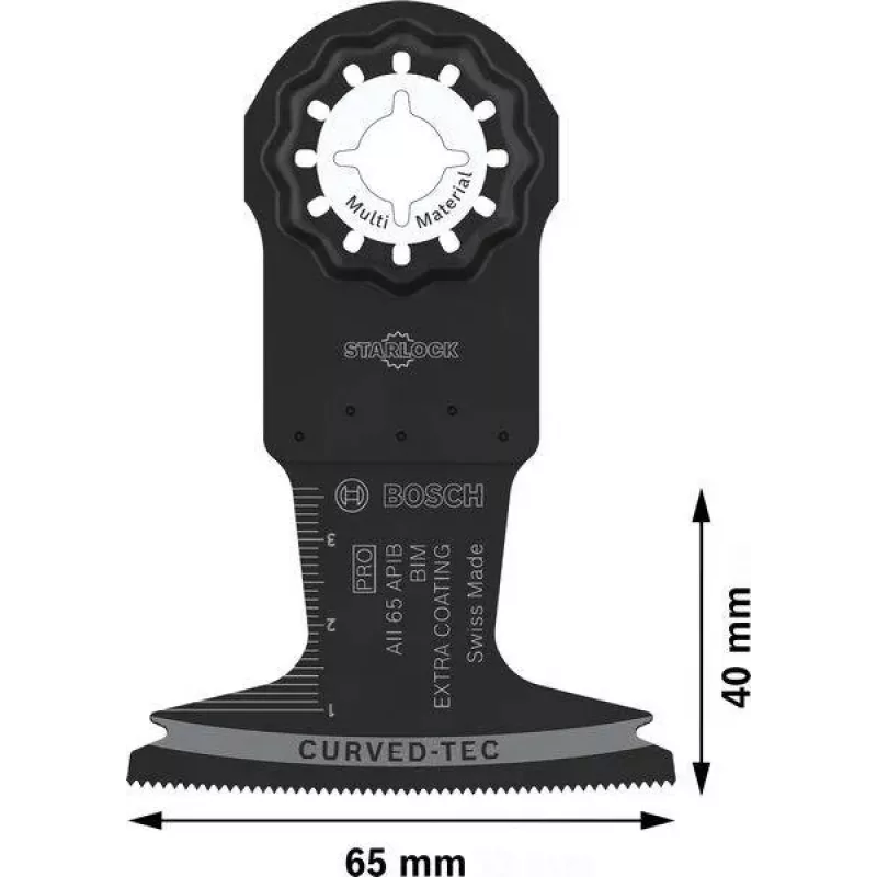 Bosch PRO AII 65 APIB Tauchsägeblatt 65x40mm für Holz und Metall, StarlockPlus/Max 2608669081