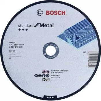 Bosch Standard for Metal 2608619769 Trennscheibe 180 mm x 3 mm x 22,23 mm, Aluminiumoxid, 1 Stück
