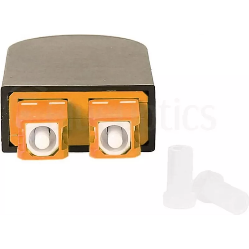 BLUELAN BlueOptics Glasfaser-Loopback-Adapter OM2 50/125µm Multimode SC/UPC Duplex Keramikferrule -40°C bis +85°C (BOLBSCOM2)