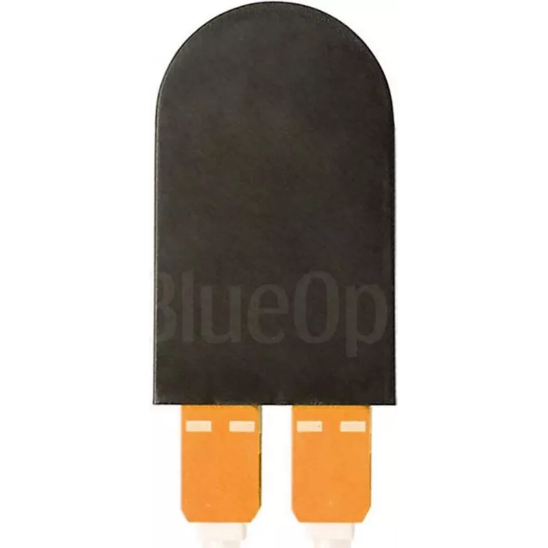 BLUELAN BlueOptics Glasfaser-Loopback-Adapter OM2 50/125µm Multimode SC/UPC Duplex Keramikferrule -40°C bis +85°C (BOLBSCOM2)