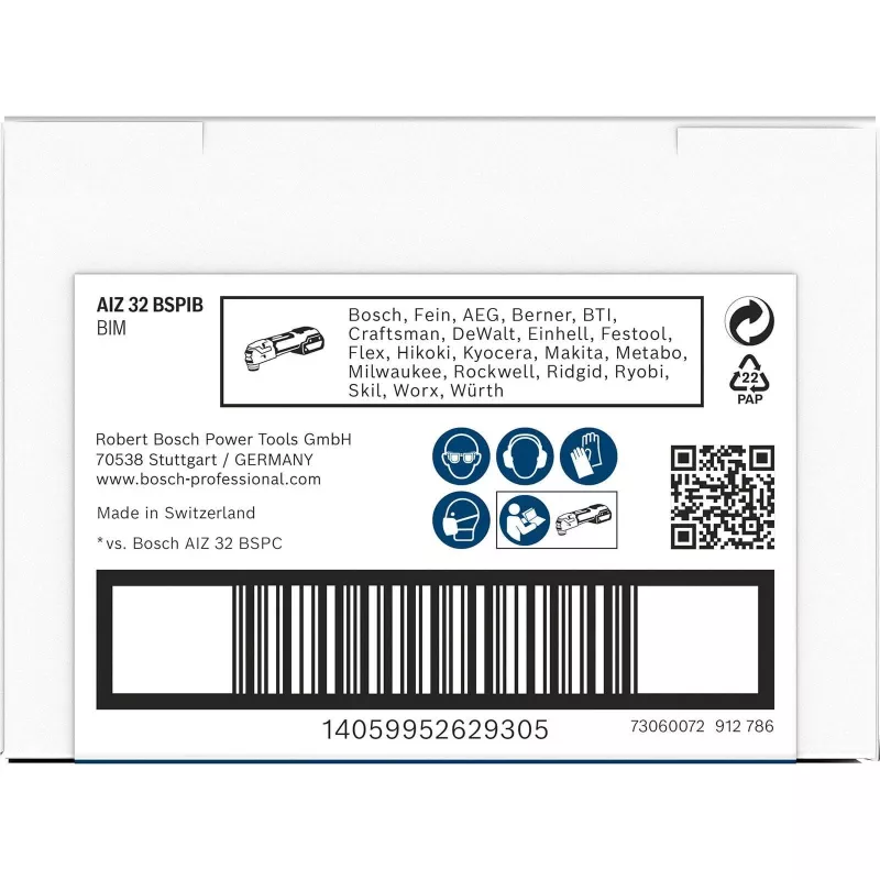 BOSCH PRO AIZ 32 BSPIB StarlockPlus Tauchsägeblatt, 32 x 50 mm, Bi-Metall 2608669073