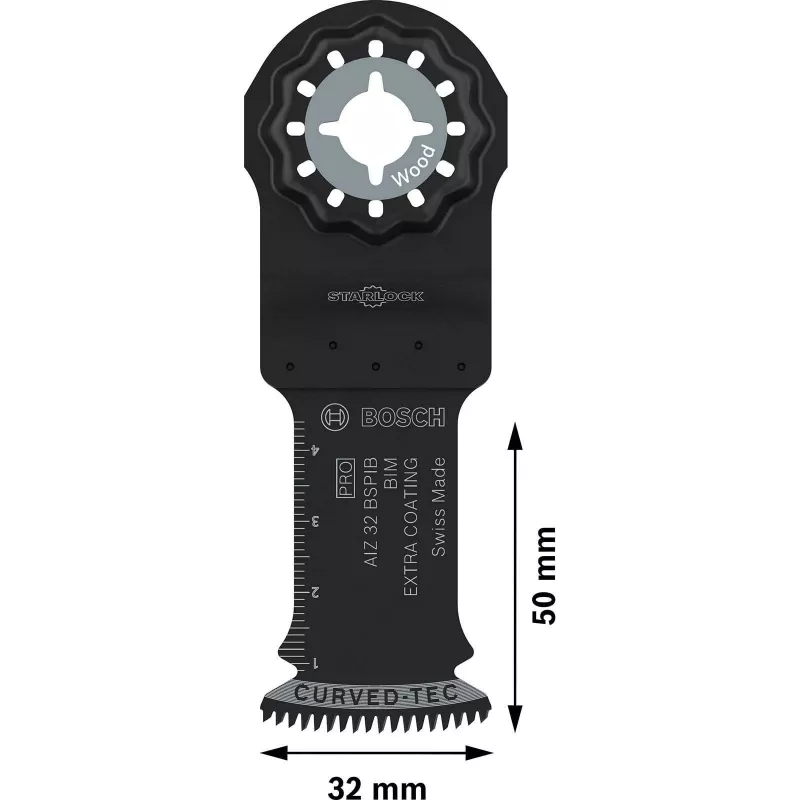 BOSCH PRO AIZ 32 BSPIB StarlockPlus Tauchsägeblatt, 32 x 50 mm, Bi-Metall 2608669073