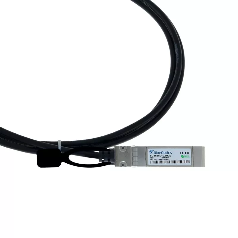 BlueLAN 747521051-BL 10GBASE-CR Passives SFP+ auf SFP+ Direct Attach Kabel, 0,5 m, AWG30