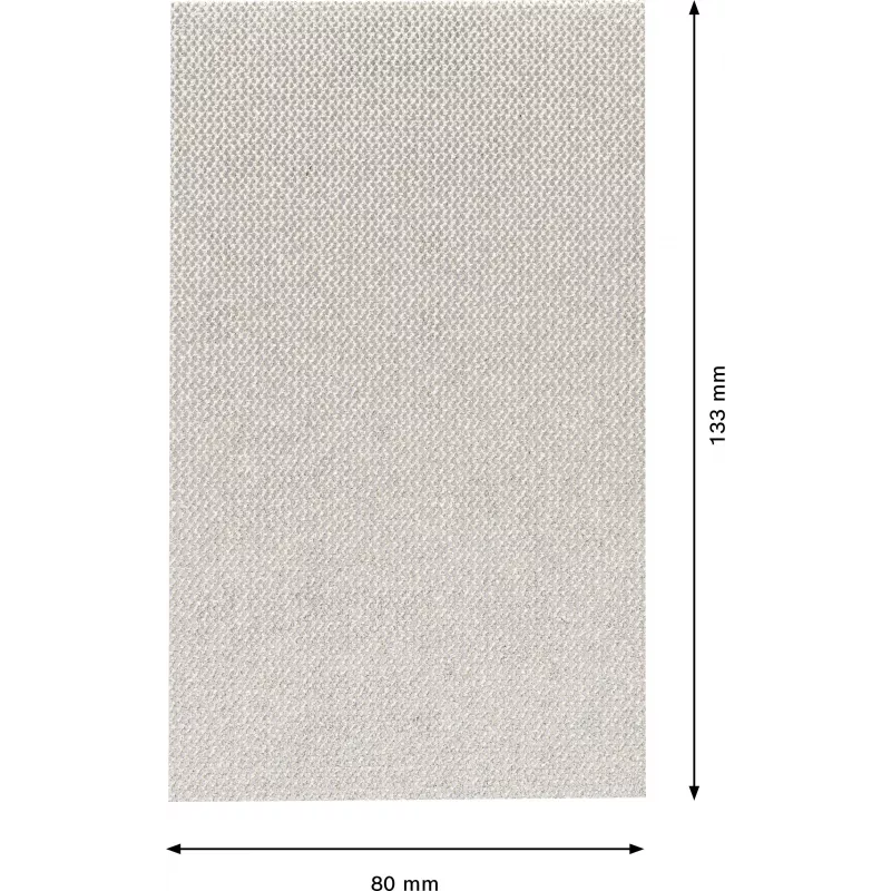 Bosch M480 Net Schleifnetz für Schwingschleifer, 133 x 80 mm, Körnung P80, 50er-Pack 2608901631