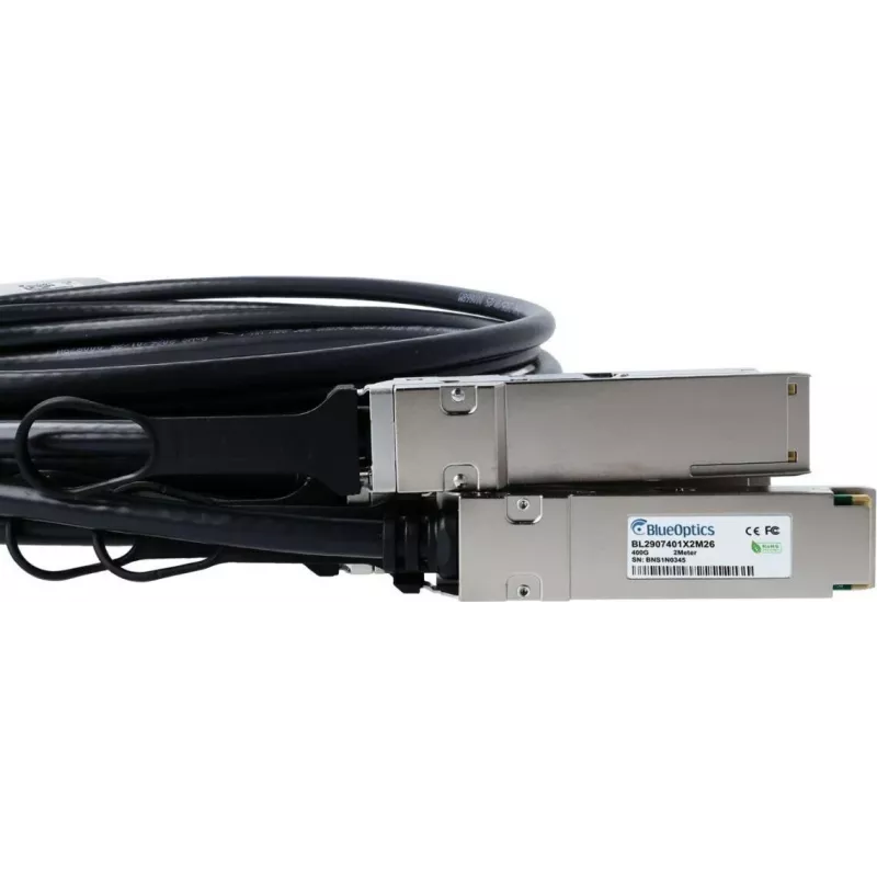 BlueLAN NVIDIA-kompatibles 400G QSFP-DD Breakout-DAC-Kabel MCP7F60-W003R26-BL, 2m AWG26