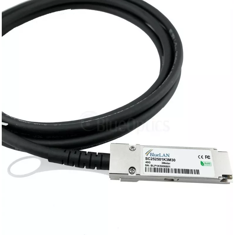 BlueLAN 40G QSFP+ Direct Attach Kupferkabel, 1m, Lenovo/Mellanox kompatibel (ARZF-BL)