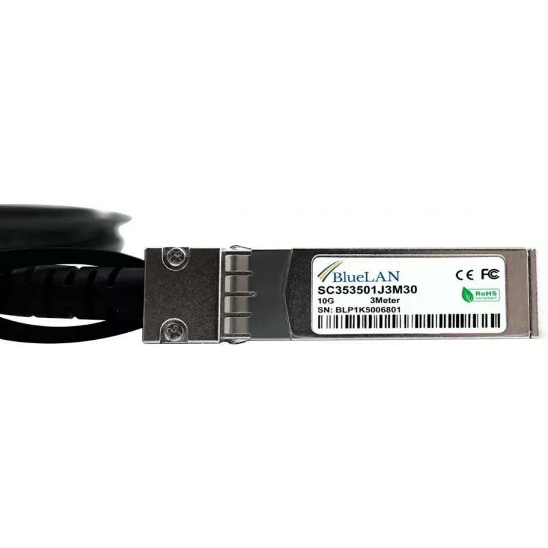 BlueLAN 10G-DACP-SFPZ5M-BL Kompatibles Extreme Networks 10GBASE-CR Passives SFP+ Direct Attach Kabel, 0,5m
