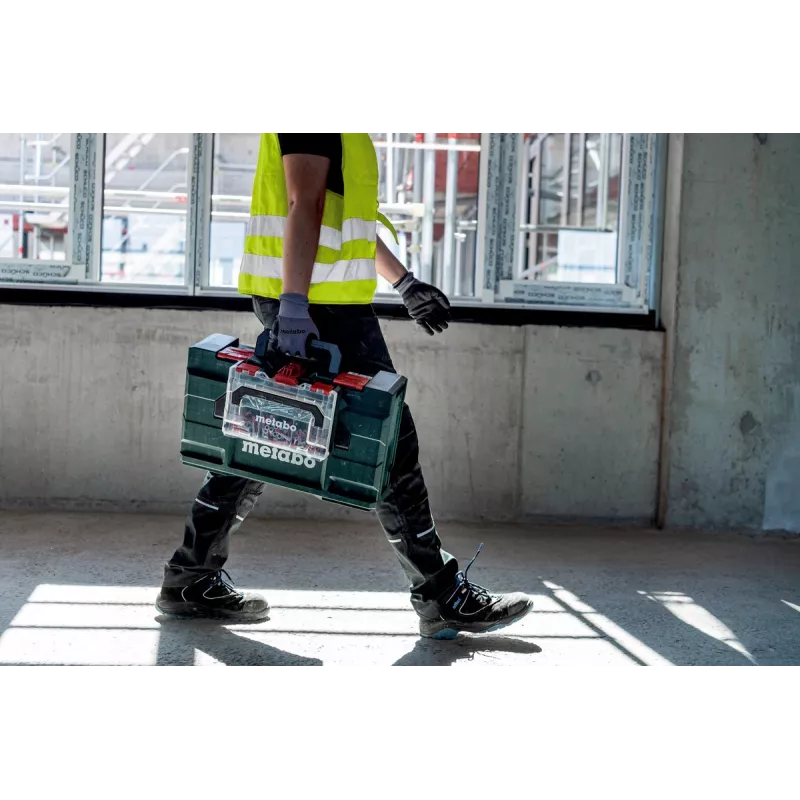 Metabo 626896000 metaBOX 63 XS Werkzeugbox-Einsatz, ABS, Grün/Transparent