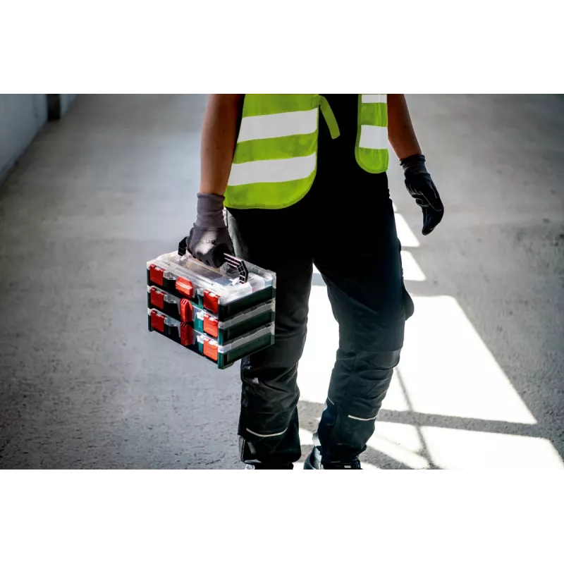 Metabo 626896000 metaBOX 63 XS Werkzeugbox-Einsatz, ABS, Grün/Transparent