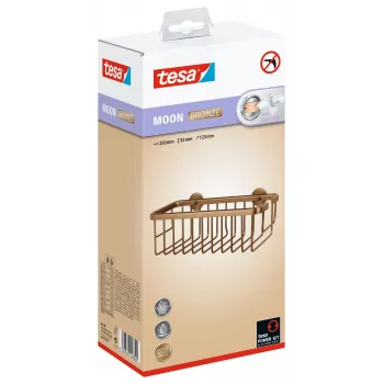 tesa MOON BRONZE Klebe-Duschkorb Bronze 40606-00000-00