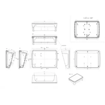 Bopla BoPad BOP 10.1 P-9016-SET Display-Gehäuse 285 x 198 x 92,90 mm ABS Weiß RAL 9016 35110176.HMT1
