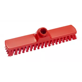 Haug Bürsten FC88101 rote Kunststoff-Scheuerbürste, 28 cm Breite